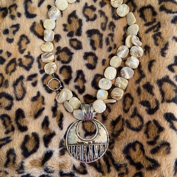 SILPADA MOTHER OF PEARL & STERLING NECKLACE - Picture 4 of 4